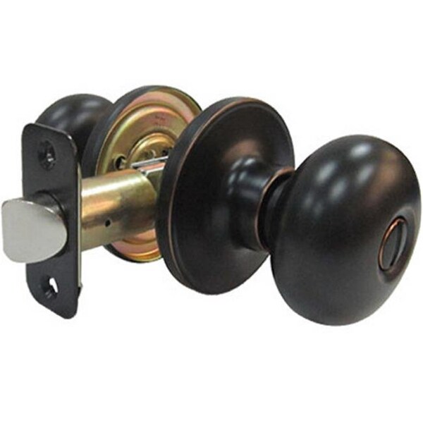 Taiwan Fu Hsing Industrial 221791 Tru-Guard Mushroom Privacy Lockset; Aged Bronze 221791 - main
